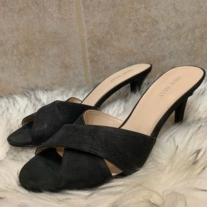 NINE WEST crossed open-toe heels